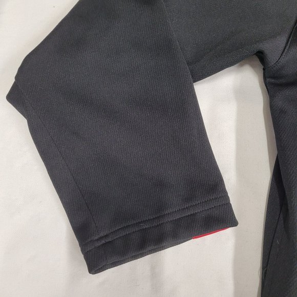 Oscar De La Hoya full zip warm up jacket men sz M Medium black red - Picture 2 of 9